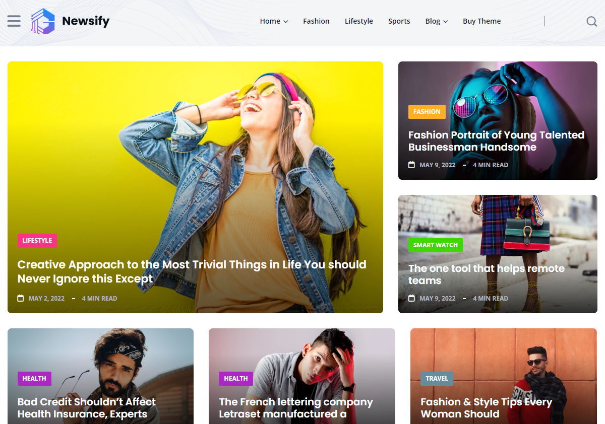 Newsify – Responsive News, Magazine &amp;amp; Blog WordPress Theme