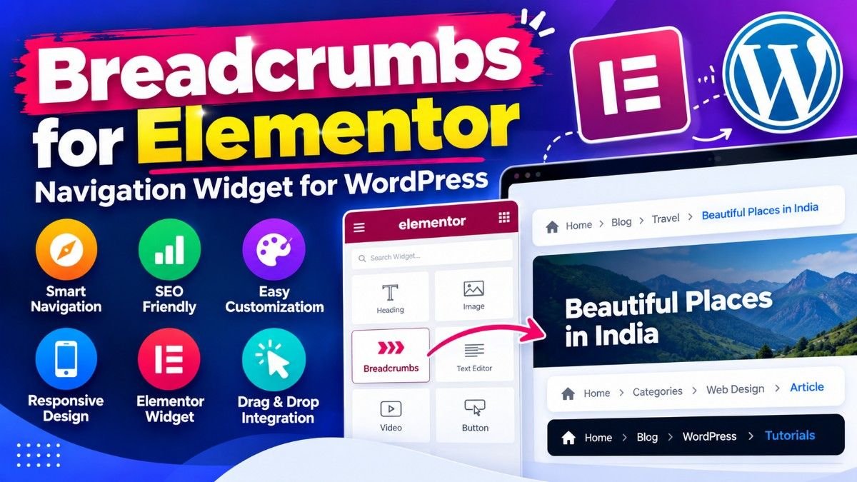 Breadcrumbs for Elementor – Responsive Breadcrumb Navigation Widget for WordPress