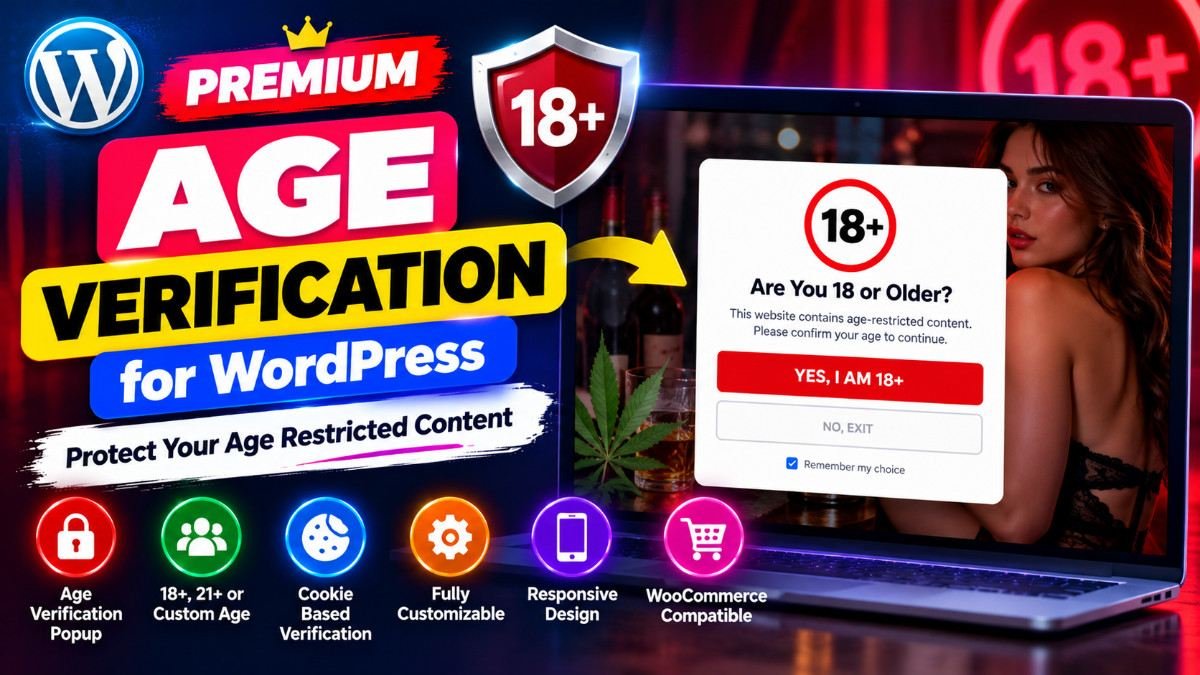 Premium Age Verification And Content Restriction for WordPress – Age Gate, 18+ Verification And Access Control